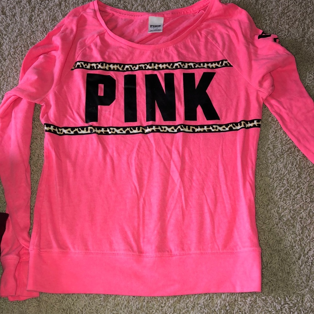 Pink long sleeved shirt